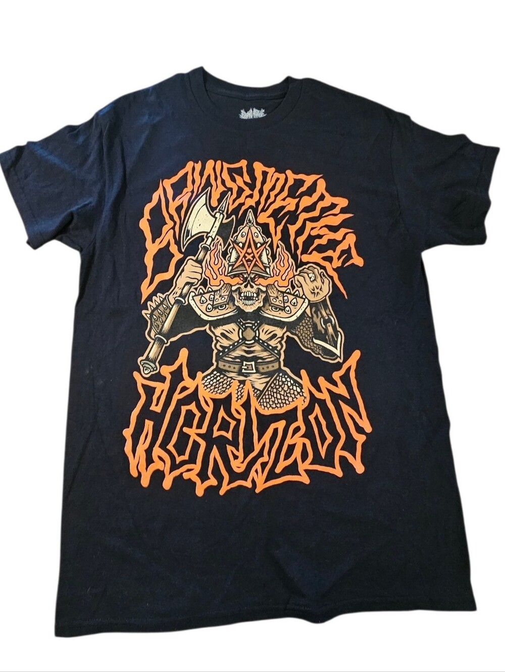 Bring Me The Horizon Black Axe Slinger 2 Sided Cotton Unisex Band Tee Sz M New